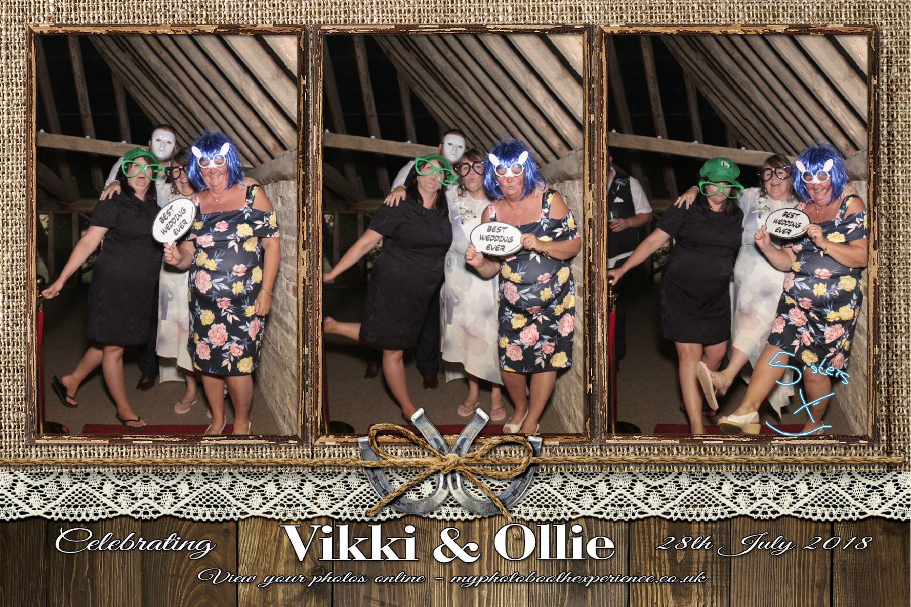 Vikki & Ollie's Wedding | View more photos from the event at gallery.myphotoboothexperience.co.uk/u/MyPhotoBoothExperienceLtd/Vikki-Ollies-Wedding